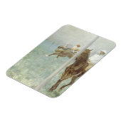 Magnet Flexible Jockeys avant la course par Edgar Degas (Côté Gauche)