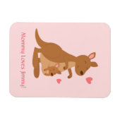 Magnet Flexible Joey Bébé Kangaroo Cute Pour Enfants (Horizontal)