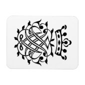 Magnet Flexible Johann Sebastian Bach Crest Monogramme Insignia (Horizontal)