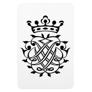 Magnet Flexible Johann Sebastian Bach Crest Monogramme Insignia