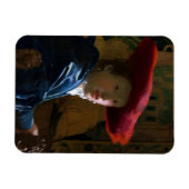 Magnet Flexible Johannes Vermeer - Fille avec un Casquette rouge (Horizontal)
