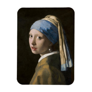 Magnet Flexible Johannes Vermeer, fille avec une oreille perle