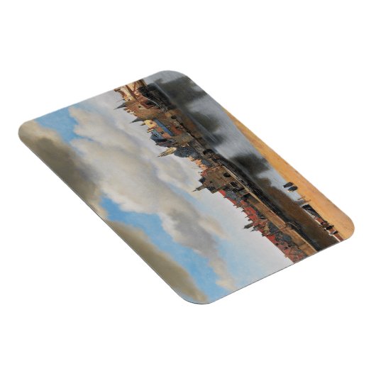 Magnet Flexible Johannes Vermeer, van Deft, Vue de Delft (Côté Droit)