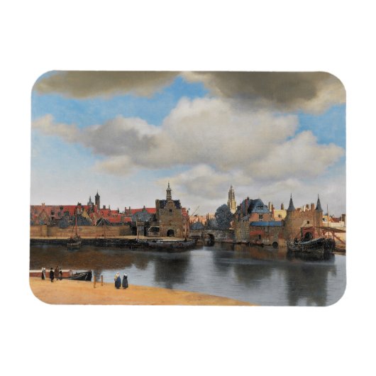 Magnet Flexible Johannes Vermeer, van Deft, Vue de Delft (Horizontal)