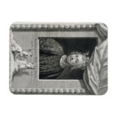 Magnet Flexible John (1167-1216) Roi d'Angleterre de 1199, engrave (Horizontal)