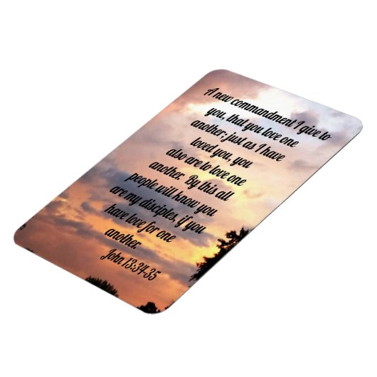 Magnet Flexible John 13:34-35 (Côté Gauche)