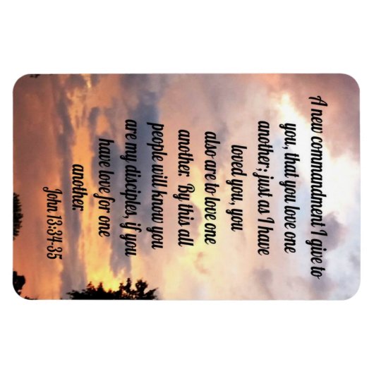 Magnet Flexible John 13:34-35 (Horizontal)