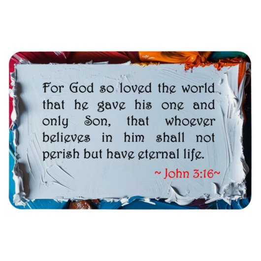 Magnet Flexible John 3:16 (Horizontal)