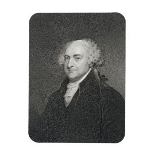 Magnet Flexible John Adams, gravé par James Barton Longacre (179