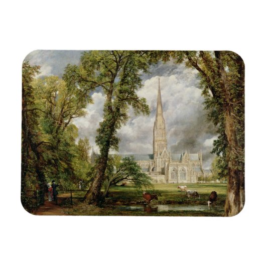 Magnet Flexible John Constable | Vue de la cathédrale de Salisbury (Horizontal)