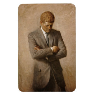 Magnet Flexible John Kennedy Portrait de la Maison-Blanche préside