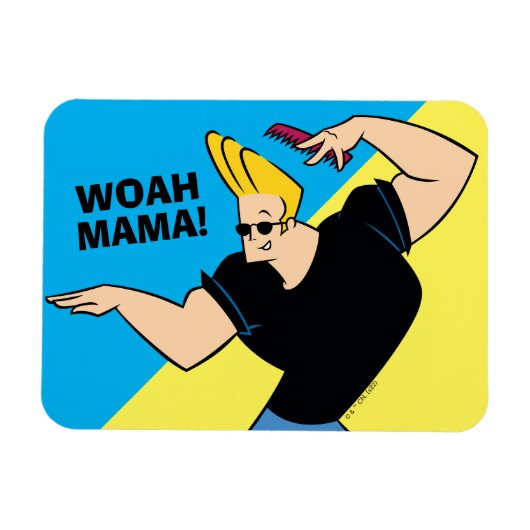 Magnet Flexible Johnny Bravo Coiffure (Horizontal)