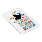 Magnet Flexible Johnny Bravo - Faites Le Singe Avec Moi ! (Côté Droit)