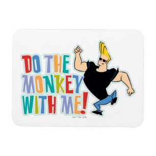 Magnet Flexible Johnny Bravo - Faites Le Singe Avec Moi !