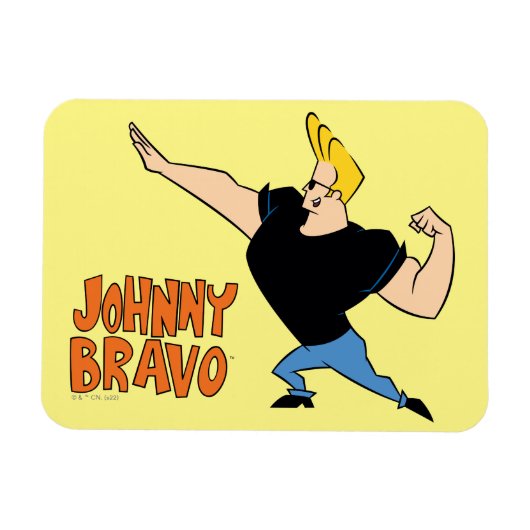 Magnet Flexible Johnny Bravo Flexing (Horizontal)