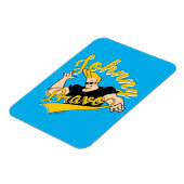 Magnet Flexible Johnny Bravo Graphisme sportif (Côté Gauche)