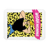Magnet Flexible Johnny Bravo - Woah Momma (Horizontal)