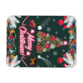 Magnet Flexible Joie à feuillage persistant de Noël (Horizontal)