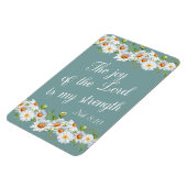 Magnet Flexible Joie Du Seigneur Ma Force Bible Chrétienne Verse (Côté Gauche)