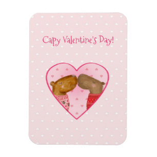 Magnet Flexible Joli aimant de la Saint-Valentin pour capybara