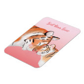 Magnet Flexible Joli aimant mère et bébé tigre (Côté Gauche)