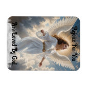 Magnet Flexible Joli ange dans les nuages Aimant flexible (Horizontal)