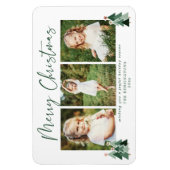 Magnet Flexible Joli arbre de Noël vert Vacances 3 Photo (Vertical)