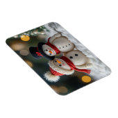 Magnet Flexible joli bonhomme de neige ensemble (Côté Droit)