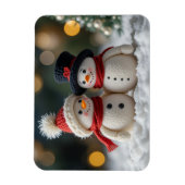 Magnet Flexible joli bonhomme de neige ensemble (Vertical)