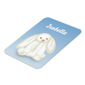 Magnet Flexible Joli Bunny Nom des enfants Monogramme (Côté Gauche)
