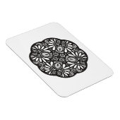 Magnet Flexible Joli Carré noir Déco Doodle (Côté Droit)