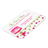 Magnet Flexible Joli Carte de visite de boulangerie (Côté Gauche)