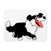 Magnet Flexible Joli Cartoon Bordure Collie Aimant flexible (Horizontal)
