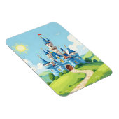 Magnet Flexible Joli château bleu et blanc (Côté Droit)