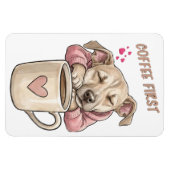 Magnet Flexible Joli chien dormant paisiblement (Horizontal)