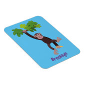 Magnet Flexible Joli chimpanzé dans la jungle suspendu dessin anim (Côté Droit)
