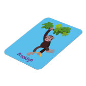 Magnet Flexible Joli chimpanzé dans la jungle suspendu dessin anim (Côté Gauche)