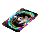 Magnet Flexible Joli chiot dans une panier (Côté Gauche)