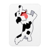 Magnet Flexible Joli Couleur de la bordure de dessin Collie Aimant (Vertical)