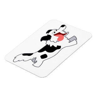 Magnet Flexible Joli Couleur de la bordure de dessin Collie Aimant