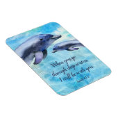 Magnet Flexible Joli dauphins d'aquarelle | Écriture (Côté Droit)