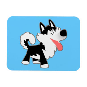 Magnet Flexible Joli dessin Sibérie Husky Aimant flexible