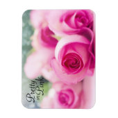 Magnet Flexible Joli en rose Roses (Vertical)