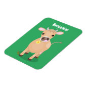 Magnet Flexible Joli joli maillot de vache et dessin de fleurs (Côté Gauche)