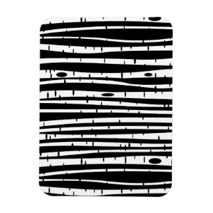 Magnet Flexible Joli motif d'arbre noir et blanc
