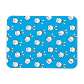 Magnet Flexible Joli Motif lapin blanc de Pâques (Horizontal)