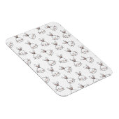 Magnet Flexible Joli Motif lapin blanc de Pâques (Côté Droit)