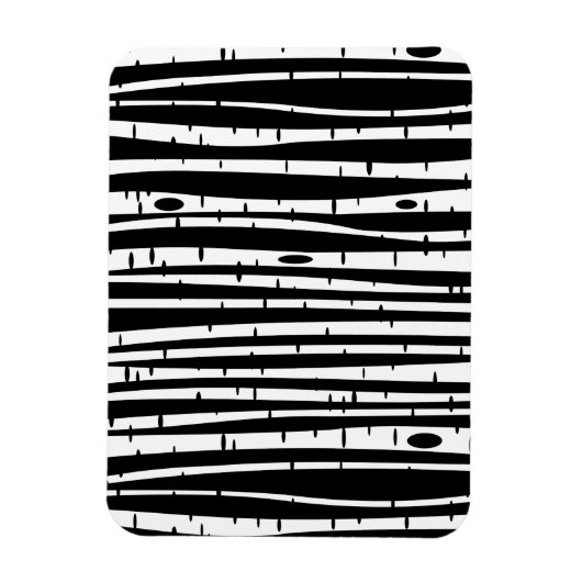 Magnet Flexible Joli motif noir blanc (Vertical)