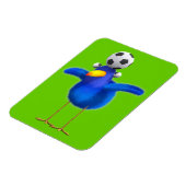 Magnet Flexible Joli oiseau 3d joue au football (modifiable) (Côté Gauche)