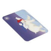 Magnet Flexible Joli ours polaire et petit aimant de Noël (Côté Droit)